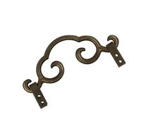 JUYAXIN Copper Wall Hook with Looking Glass Frame Sturdy Vintage Hanger for Artwork Hats Quick Installation (115 Chars) Vintage Brass Hook