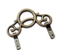 JUYAXIN Copper Wall Hook with Looking Glass Frame Sturdy Vintage Hanger for Artwork Hats Quick Installation (115 Chars) Vintage Brass Hook