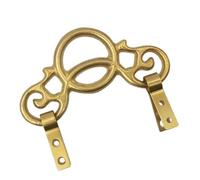 JUYAXIN Copper Wall Hook with Looking Glass Frame Sturdy Vintage Hanger for Artwork Hats Quick Installation (115 Chars) Vintage Brass Hook