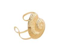 JUYAXIN Elegant Marine Adjustable Bangle Showcasing Starfishes and Conch Detail Ideal for Casual or Resort Styling Inspired Open Closure