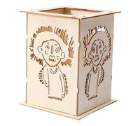 JUYAXIN Exquisites Wood Carved Holder Stand with Detailed Cut Outs Candlestick to Elevates the Ambiances of Any Room Wood Holder