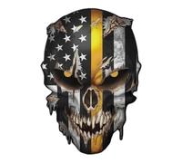 JUYAXIN Glowing Night-Visible Skull For Auto Bike Trucks Meditative Coating PVC Sticker Long-Lasting Vehicle Skull Flag Decoration