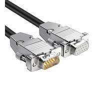 JUYAXIN Heavy Duty VGA Male/Female Cable Coaxialed Conductors 150cm Black For High Bandwidth Displays Coaxialed SVGA Cable For PC And Monitor