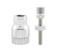 JUYAXIN High-Strength Bike Bottom Bracket Remover Tool, Corrosion-Resistant Aluminum Alloy Sockets for Professional Maintenance Bike Repair Tools Square Taper Socket Adapter