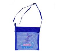 JUYAXIN Large Capacity Folding Meshes Beach Bag Adjustable Shoulder Strap Kids Toy Portable Sea Shell Collecting Large Capacity Folding Meshes for Kids