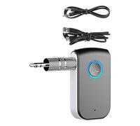 JUYAXIN Long Battery Life Car Adapter Equipped with Single Button Control High Sensitivity Microphone for Clear Calls Double Device Adapter