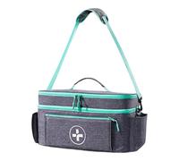 JUYAXIN Multiple Pocket Organizers Bag Double Layer Waterproof Design Portable Emergencies Kits for Home Travel Waterproof Medicine Storage Bag