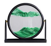 JUYAXIN Rotatable Moving Sand Art Picture Motion Display Flowing Frame For Home Bedroom Living Room Decoration Gift Supplies Sand Art Picture