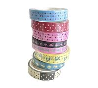 JUYAXIN Star Dotted Decorative Tape Aesthetic Masking for Scrapbooking Journal Notebook Photo Frame Phone Case Packaging Paper