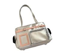 JUYAXIN Trendy Anime Themed School Bags Shoulder Bag PU Backpack Crossbody Purse with Spacious Compartments for Daily Essential Uniform Crossbody Bag
