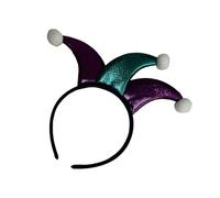 JUYAXIN Vibrant Clown Hairbands For Halloween Costume Silly Headwear For Daily Wear & Festive Photo Booth Accessories Party Hair Decoration