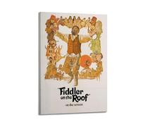 JUYERGWERKJ Fiddler on The Roof4 Posters Aesthetic Wall Art Decorative Poster Decor Vintage Canvas Painting for Living Room Bed Room 08x12inch(20x30cm) Frame-style