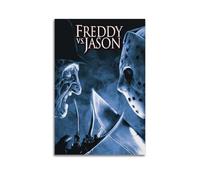 JUYERGWERKJ Freddy Vs Jason Posters Aesthetic Wall Art Decorative Poster Decor Vintage Canvas Painting for Living Room Bed Room 08x12inch(20x30cm) Unframe-style