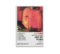 JUYERGWERKJ Jar Of Flies by Alice In Chains Album Posters Aesthetic Wall Art Decorative Poster Decor Vintage Canvas Painting for Living Room Bed Room 12x18inch(30x45cm) Unframe-style