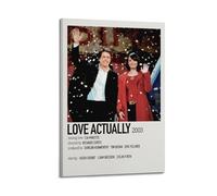 JUYERGWERKJ Love Actually1 Posters Aesthetic Wall Art Decorative Poster Decor Vintage Canvas Painting for Living Room Bed Room 24x36inch(60x90cm) Frame-style