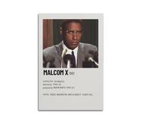 JUYERGWERKJ Malcolm X 1992（2） Posters Aesthetic Wall Art Decorative Poster Decor Vintage Canvas Painting for Living Room Bed Room 08x12inch(20x30cm) Unframe-style