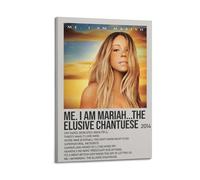 JUYERGWERKJ Me. I Am Mariah... The Elusive Chantuese by Mariah Carey Posters Aesthetic Wall Art Decorative Poster Decor Vintage Canvas Painting for Living Room Bed Room 20x30inch(50x75cm) Frame-style