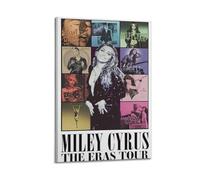 JUYERGWERKJ Miley Cyrus The Eras Tour Posters Aesthetic Wall Art Decorative Poster Decor Vintage Canvas Painting for Living Room Bed Room 08x12inch(20x30cm) Frame-style