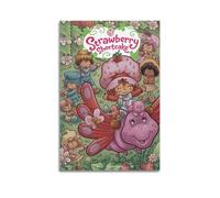 JUYERGWERKJ Strawberry Shortcake's Berry Bitty Adventures Posters Aesthetic Wall Art Decorative Poster Decor Vintage Canvas Painting for Living Room Bed Room 08x12inch(20x30cm) Unframe-style