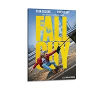 JUYERGWERKJ The Fall Guy Posters Aesthetic Wall Art Decorative Poster Decor Vintage Canvas Painting for Living Room Bed Room 20x30inch(50x75cm) Frame-style