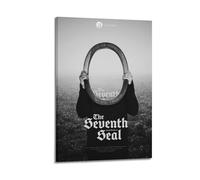 JUYERGWERKJ The Seventh Seal Posters Aesthetic Wall Art Decorative Poster Decor Vintage Canvas Painting for Living Room Bed Room 20x30inch(50x75cm) Frame-style
