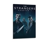 JUYERGWERKJ The Strangers Posters Aesthetic Wall Art Decorative Poster Decor Vintage Canvas Painting for Living Room Bed Room 24x36inch(60x90cm) Frame-style