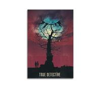 JUYERGWERKJ True Detective TV Series Posters Aesthetic Wall Art Decorative Poster Decor Vintage Canvas Painting for Living Room Bed Room 08x12inch(20x30cm) Unframe-style