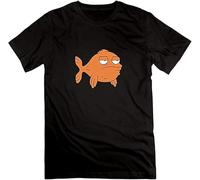 JUYHGGTFY American Dad Klaus Graphic Tee Printed T-Shirt Black(Small)