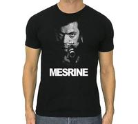 JUYHGGTFY MESRINE t Shirt Film Movie Vincent Cassel Cotton Men Shirt S to Criminal(3X-Large)