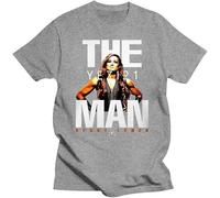 JUYHGGTFY Mineral Wash The Man Becky Lynch 2019 Summer Men's Short Sleeve T-Shirt Grey(3X-Large)