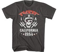 JUYHGGTFY RATT 80'S Band La California 1984 Adult T Shirt Heavy Metal Music Grey(X-Large)