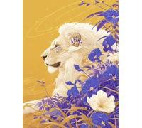 JUYIYUANFUZH Cross Stitch Starter Kits Adults DIY Embroidery Kit with Pattern Ancient Style Lion 1 Adults DIY Embroidery Kit Beginners Children Wall Home DéCor 11CT: 15.7 * 19.7In