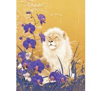 JUYIYUANFUZH Cross Stitch Starter Kits Adults DIY Embroidery Kit with Pattern Ancient Style Lion 3 Adults DIY Embroidery Kit Beginners Children Wall Home DéCor 11CT: 15.7 * 19.7In