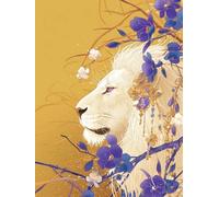 JUYIYUANFUZH Cross Stitch Starter Kits Adults DIY Embroidery Kit with Pattern Ancient Style Lion 4 Adults DIY Embroidery Kit Beginners Children Wall Home DéCor 11CT: 15.7 * 19.7In