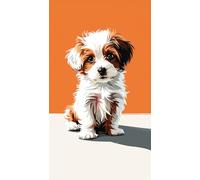 JUYIYUANFUZH Cross Stitch Starter Kits Adults DIY Embroidery Kit with Pattern Cute Woof Dog B Easy Cross Stitch Kits for Beginners11CT: 40×50Cm