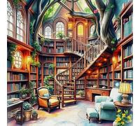 JUYIYUANFUZH Cross Stitch Starter Kits Adults DIY Embroidery Kit with Pattern Library Adults DIY Embroidery Kit Beginners Children Wall Home DéCor 11CT: 15.7 * 19.7In