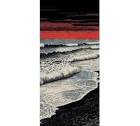 JUYIYUANFUZH Cross Stitch Starter Kits Adults DIY Embroidery Kit with Pattern Red Ocean Adults DIY Embroidery Kit Beginners Children Wall Home DéCor 11CT: 15.7 * 19.7In