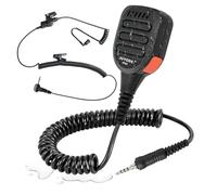 JUYODE 3.5mm VX-6R Speaker Mic Shoulder Lapel Remote Microphone for Yaesu Vertex VX-6 VX-7R VX-170 FT-270 HT Standard Horizon HX210 HX270 HX400 HX750S HX870 HX890 Radio (128-Black)