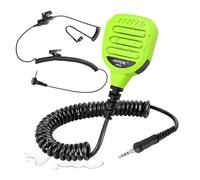 JUYODE 3.5mm VX-6R Speaker Mic Shoulder Lapel Remote Microphone for Yaesu Vertex VX-6 VX-7R VX-170 FT-270 HT Standard Horizon HX210 HX270 HX400 HX750S HX870 HX890 Radio (128-Green)