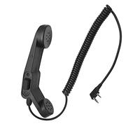 JUYODE Tactical Handheld Walkie Talkie Speaker Mic Military Army Radio Microphone Hands-Free Telephone Receiver with PTT 2 Pin Plug for Kenwood BaoFeng UV-5R UV-6R UV-82HX DM-5R Plus HYT Wouxun Puxing