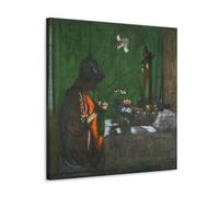 JUYOZ Edouard Vuillard Painter Works《Madame Hessel At Her Toilet》Poster Canvas Wall Art Picture Prints Hanging Photo Gift Idea Decor Homes Artworks 24x24inch(60x60cm)