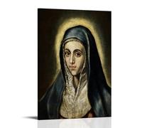 JUYOZ El Greco Painter Works《Virgin Mary》Poster Room Aesthetic Print Art Wall Painting Canvas Modern Bedroom Decor 20x30inch(50x75cm)