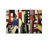 JUYOZ Fernand Leger Painter Works《The City》Poster Cool Artworks Painting Wall Art Canvas Prints Hanging Picture Home Decors Gift Idea 24x36inch(60x90cm)