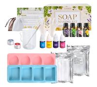 JUYRLE Make Your Own Soap, Creative Craft Set, Adult DIY Set, Soap Making with Soap Base and Soap Mould, Bath Bomb Soaps Make Yourself Set as a Gift