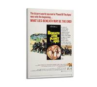 JUYRRGGRG Beneath The Planet of The Apes Posters Canvas Cover Wall Art Print Aesthetic Poster Modern Art Painting for Living Room 08x12inch(20x30cm) Frame-style