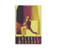 JUYRRGGRG Freddie Mercury Posters Canvas Cover Wall Art Print Aesthetic Poster Modern Art Painting for Living Room 24x36inch(60x90cm) Unframe-style