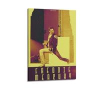 JUYRRGGRG Freddie Mercury Posters Canvas Cover Wall Art Print Aesthetic Poster Modern Art Painting for Living Room 12x18inch(30x45cm) Frame-style