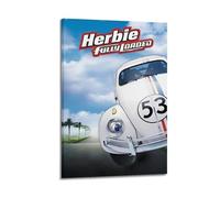 JUYRRGGRG Herbie Fully Loaded Posters Canvas Cover Wall Art Print Aesthetic Poster Modern Art Painting for Living Room 12x18inch(30x45cm) Frame-style