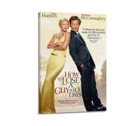 JUYRRGGRG How to Lose A Guy in 10 Days Posters Canvas Cover Wall Art Print Aesthetic Poster Modern Art Painting for Living Room 16x24inch(40x60cm) Frame-style