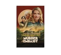 JUYRRGGRG Murder at The Embassy Posters Canvas Cover Wall Art Print Aesthetic Poster Modern Art Painting for Living Room 24x36inch(60x90cm) Unframe-style